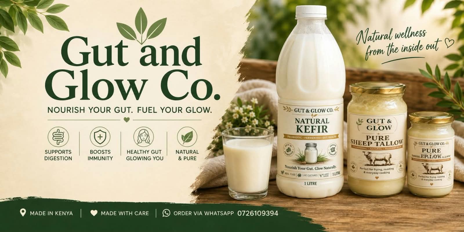 Gut & Glow Co. kefir product